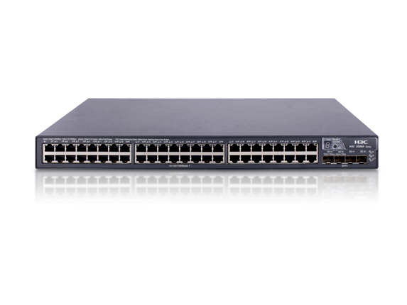 HPE A5800-48G L2/L3/L4  Switch. Fourty Eight 10/100/1000Base-T Ethernet PoE ports, four 1/10G SFP+ ports and one Ethernet port expansion slot. Supports: Hardwar