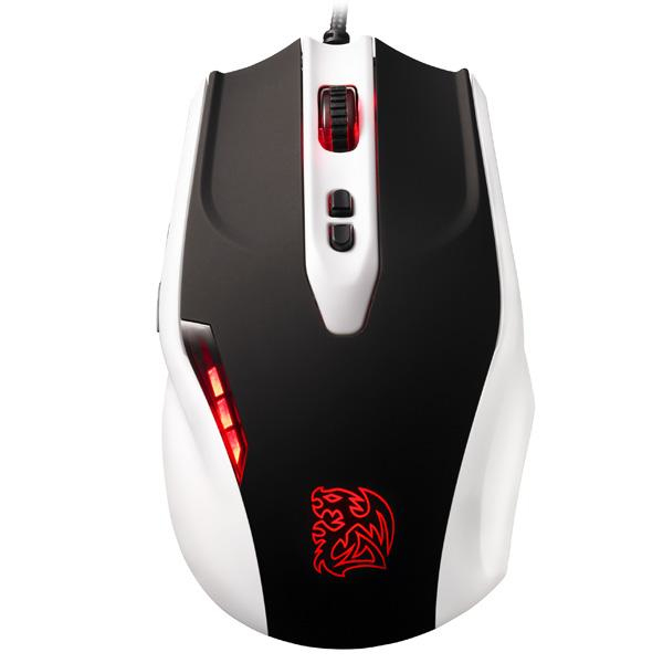 Tt eSPORTS BLACK Gaming Mouse - Combat White