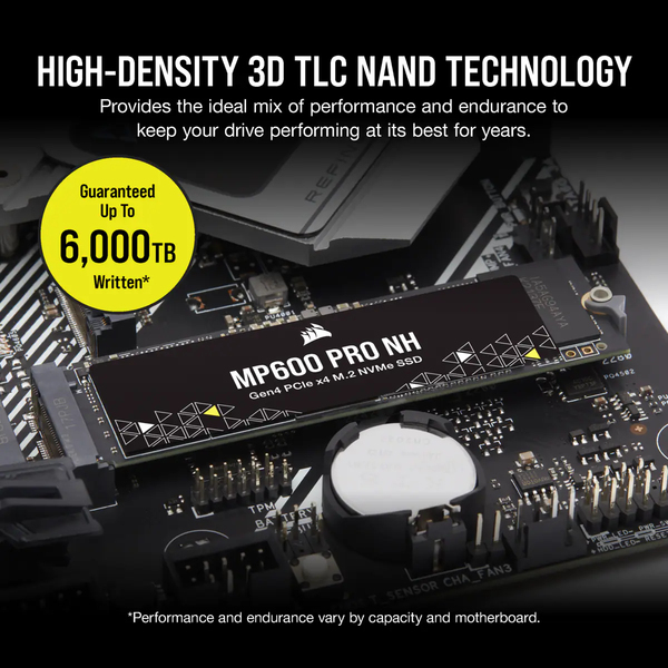 Corsair MP600 PRO NH 4TB, PCIe 4.0, M.2 - SSD