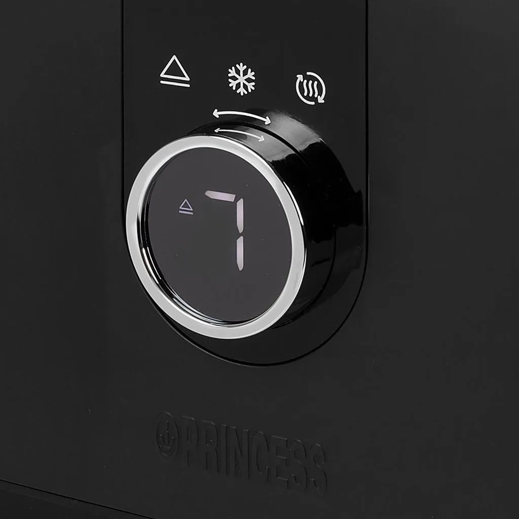 Princess Moments Toaster Digital - toaster, 2 slice(s),  Black/Silver