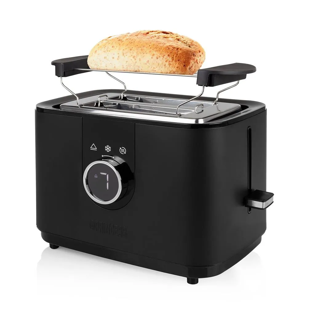 Princess Moments Toaster Digital - toaster, 2 slice(s),  Black/Silver