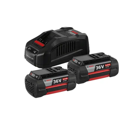 Bosch starter set 36V (2x GBA 36V 6.0Ah + GAL 3680 CV Professional) (black, 2x battery + charger)