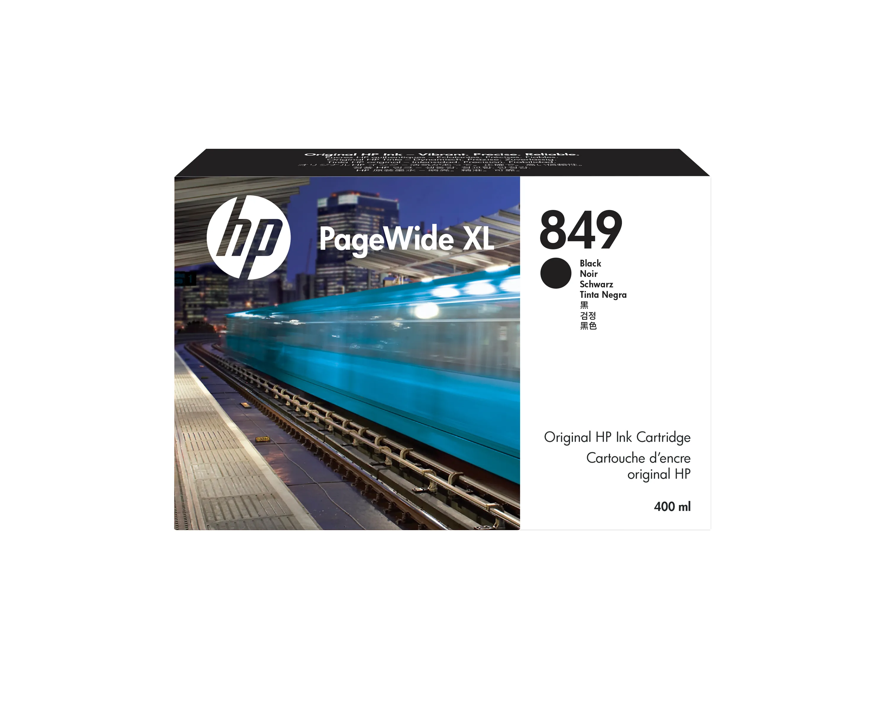 HP PageWide XL 1XB40A -mustekasetti, 400 ml, musta