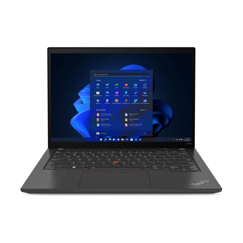 Lenovo ThinkPad P14s Gen 4 14" i7-1370P, 16 Gt, 512 Gt, RTX A500, Win 11 Pro -kannettava, musta