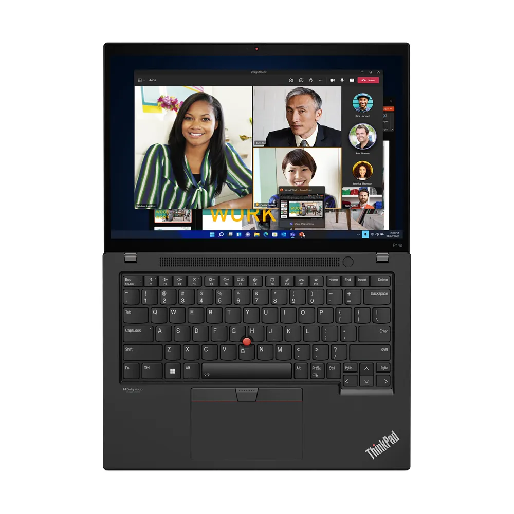 Lenovo ThinkPad P14s Gen 4 14" i7-1370P, 16 Gt, 512 Gt, RTX A500, Win 11 Pro -kannettava, musta