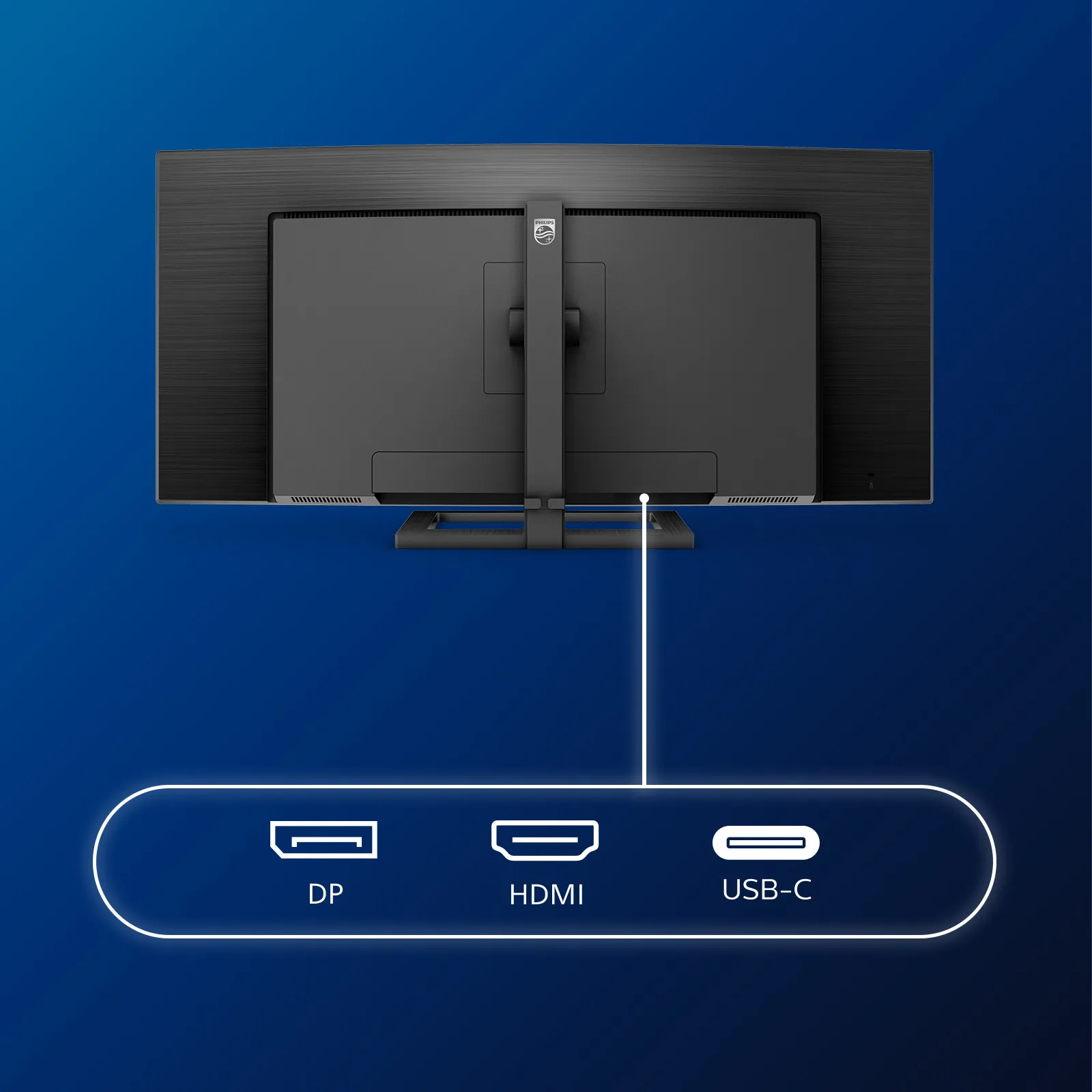 Philips E-Line 346E2CUAE/00 34" UWQHD, VA Curved Monitor with USB-C hub