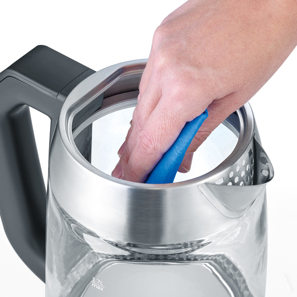 Severin WK 3479 kettle, 1.7L, 3000W, Glass / stainless steel
