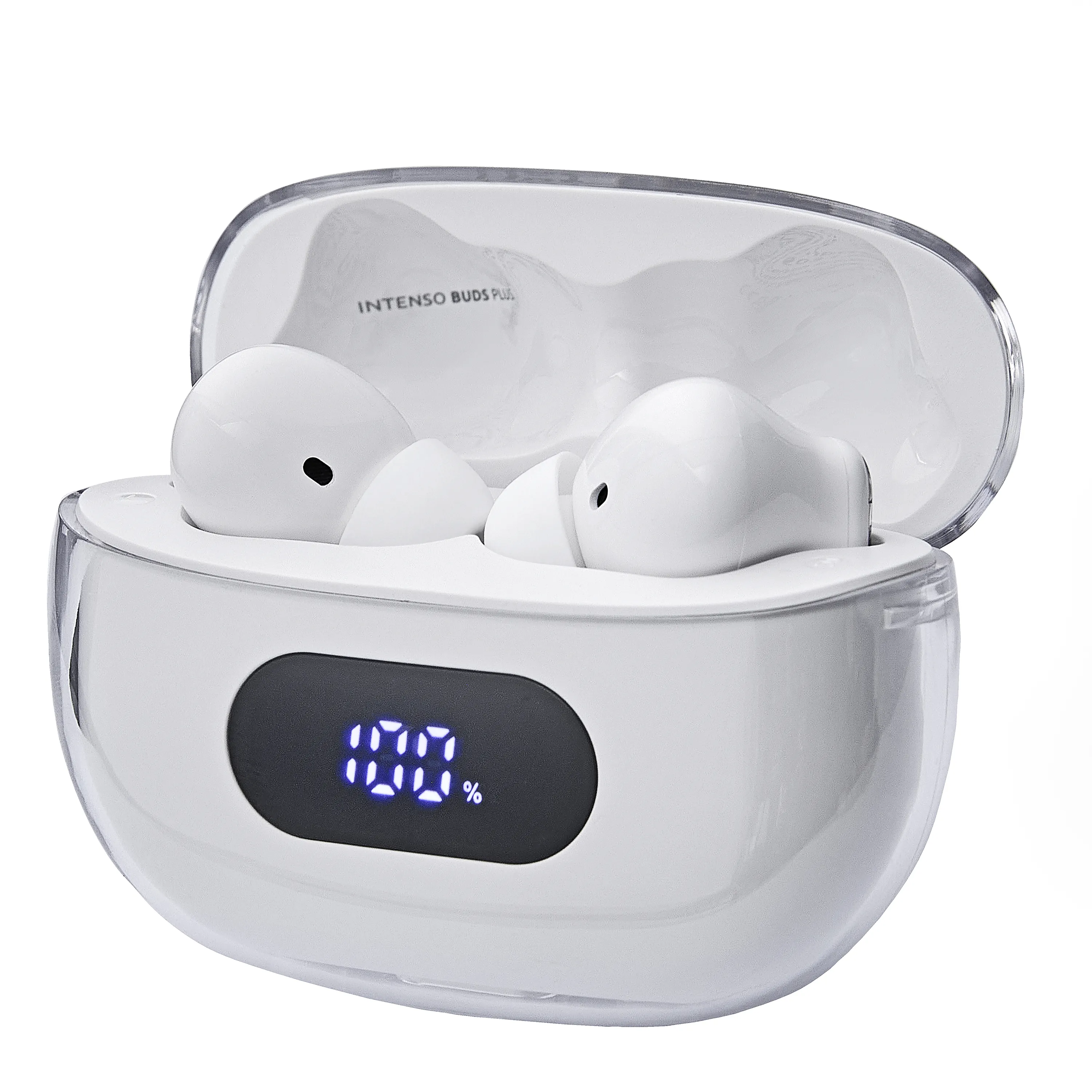 Intenso Buds Plus T312AE - tr&aring;dl&ouml;sa &ouml;ronsn&auml;ckor