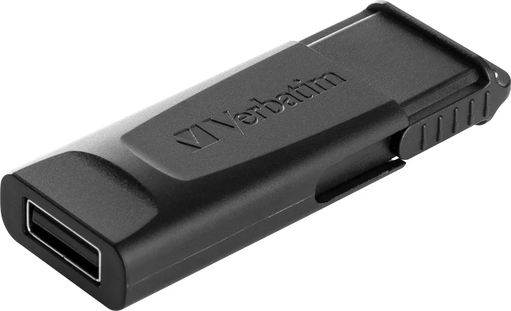 Verbatim 128 GB STORE N GO SLIDER USB 2.0 -muistitikku, Musta