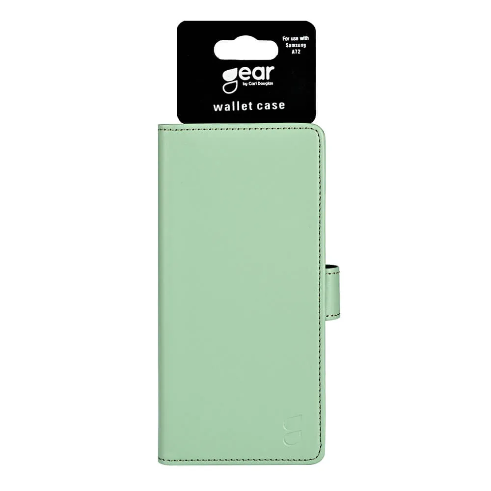 GEAR Wallet, Galaxy A72 -lompakkokotelo, Vihre&auml;