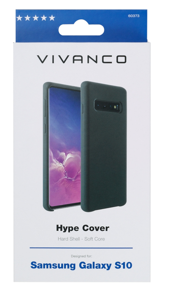 Vivanco Silicone Case Galaxy S10, Musta