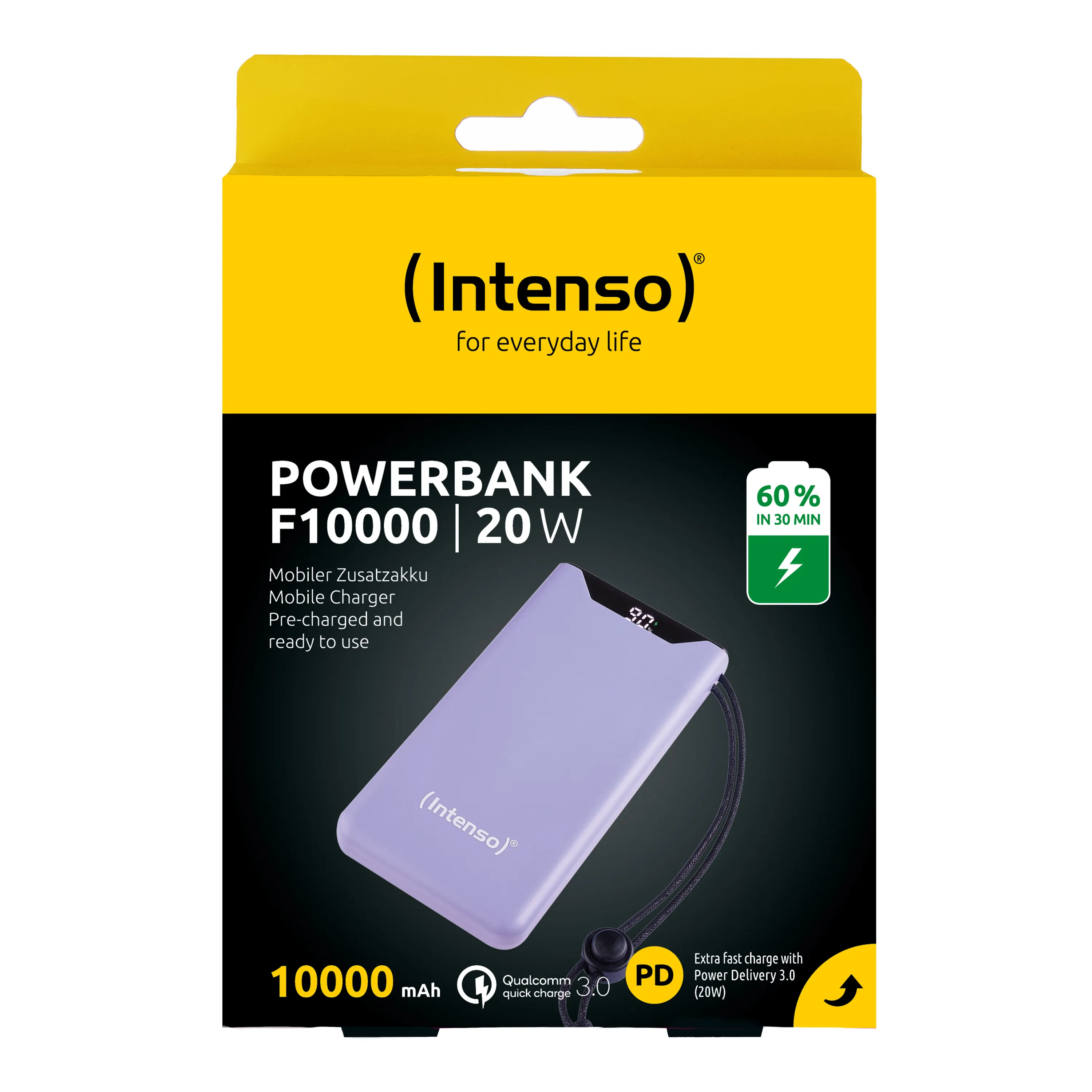 Intenso F10000 - powerbank, 10000 mAh, Purple