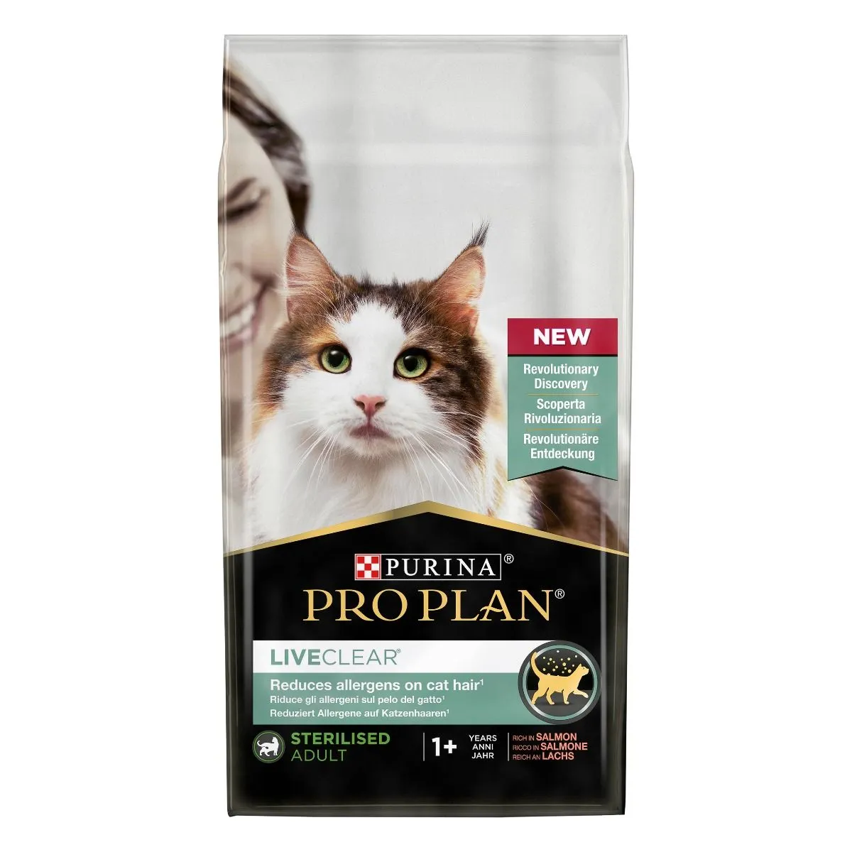 Purina Pro Plan LiveClear Sterilised Salmon, Dry food for cats, Adult, 1.4kg
