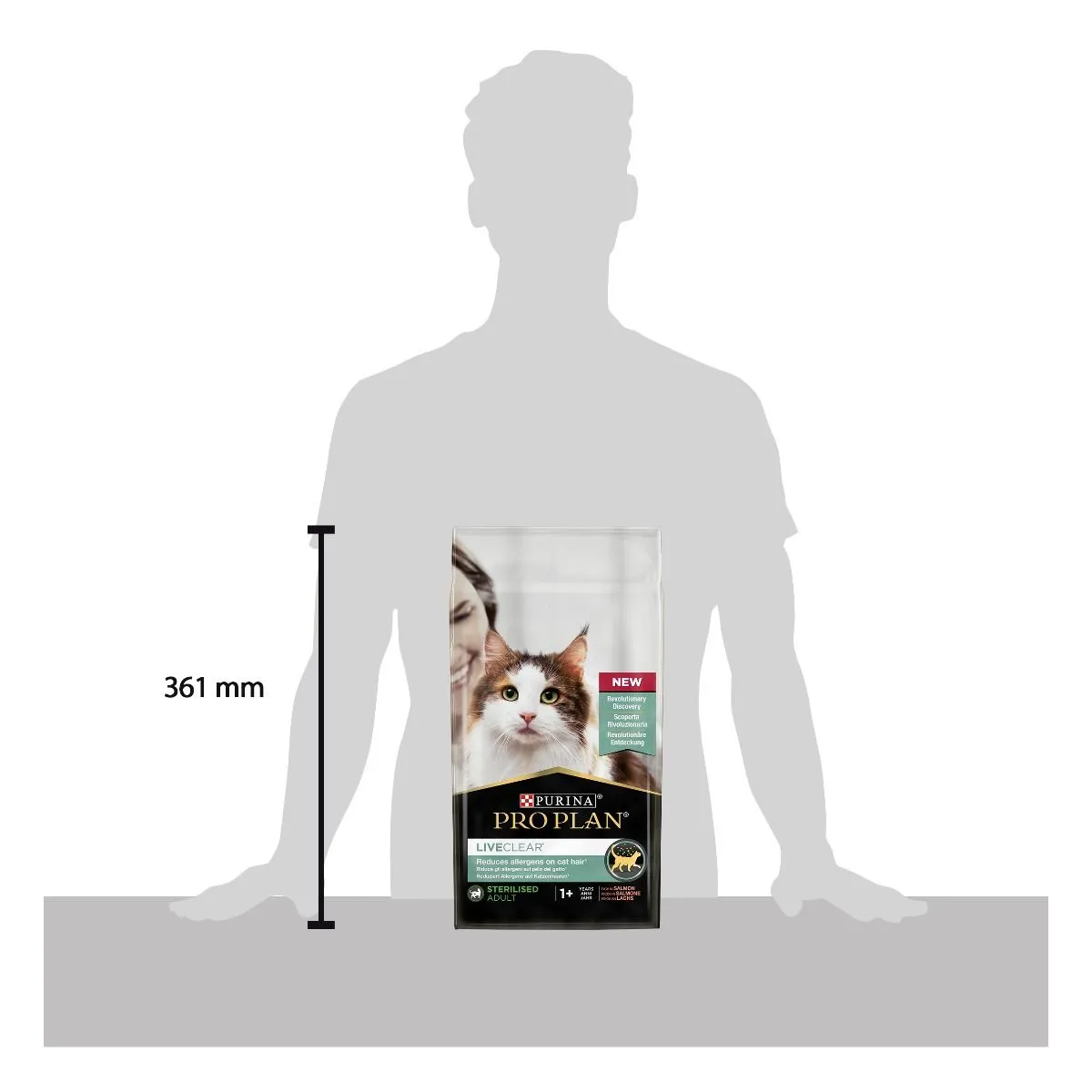 Purina Pro Plan LiveClear Sterilised Salmon, Dry food for cats, Adult, 1.4kg
