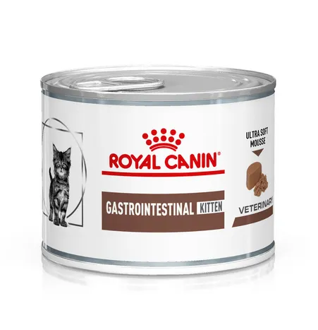 Royal Canin Veterinary Gastrointestinal Kitten Ultra Soft Mousse, Kissan m&auml;rk&auml;ruoka, 195 g