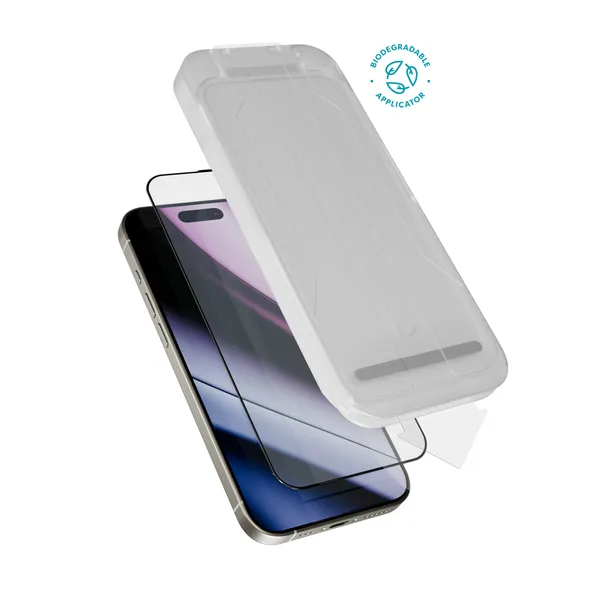Epico ImpactCeramic Glass 3D Ultra-wide Fit with dust-free applicator for iPhone 16 Pro Max