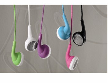 HAMA JOY Kuuloke In Ear Lila Universal MIC Nylonjohto