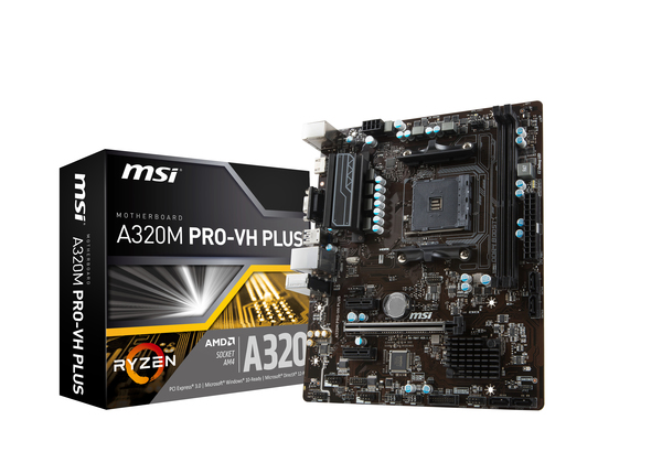 MSI A320M Pro VH PLUS, mATX -emolevy