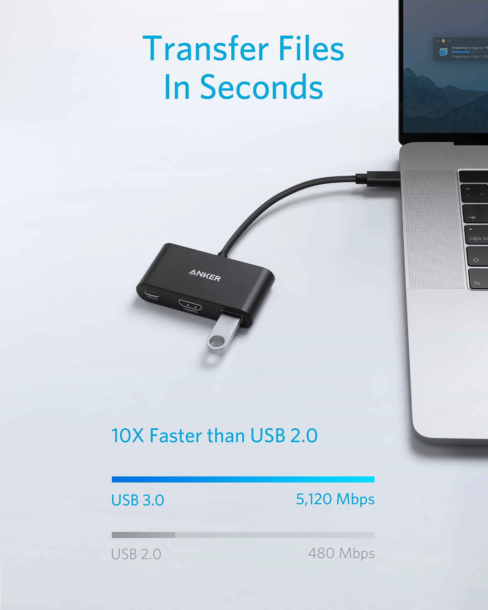 Anker PowerExpand 3-in-1 USB-C -hubi