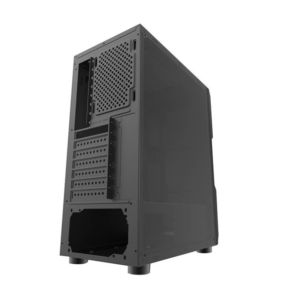 DARKFLASH Aquarius Mesh Midi-Tower Case with window, Black