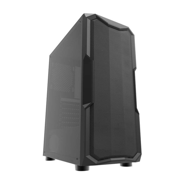 DARKFLASH Aquarius Mesh Midi-Tower Case with window, Black