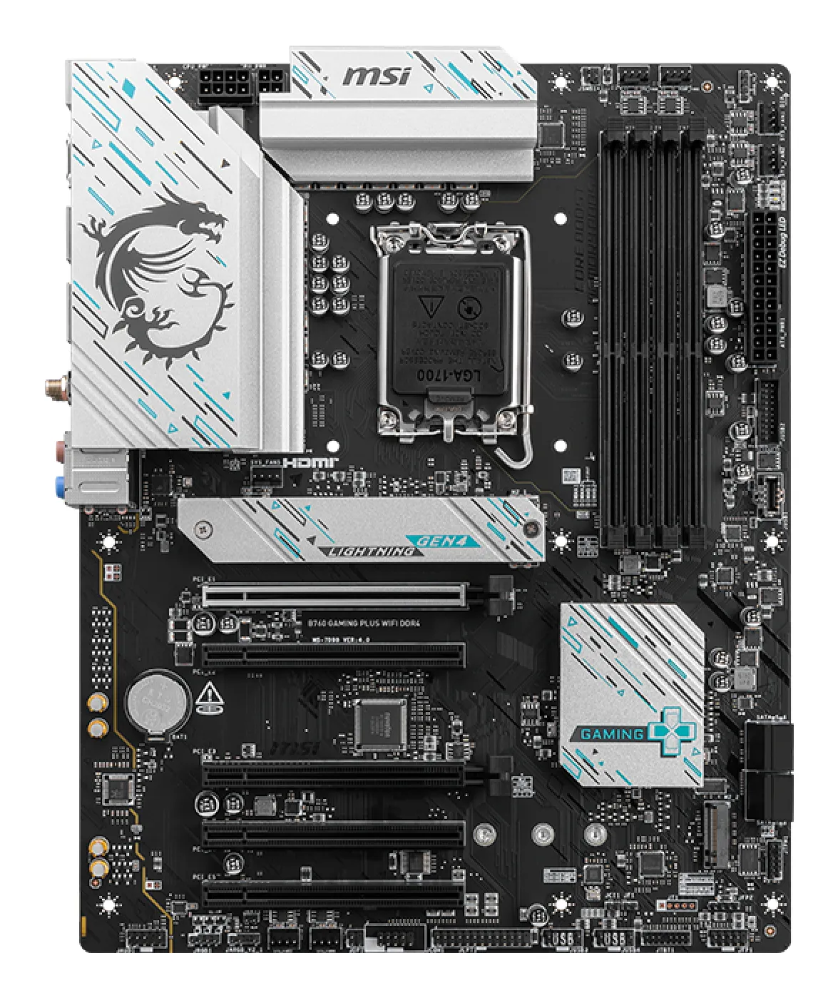 MSI B760 GAMING PLUS WIFI DDR4 ATX - motherboard