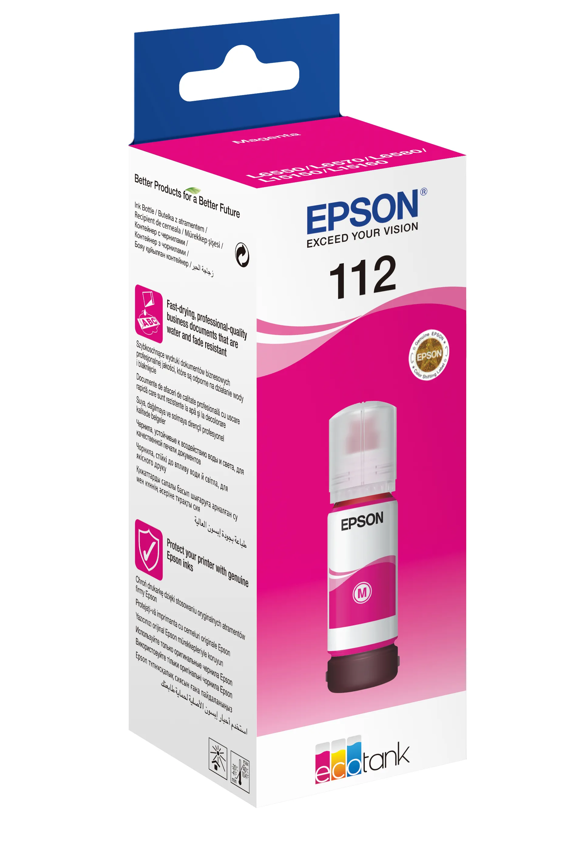 Epson 112 EcoTank Pigment - ink bottle, Magenta