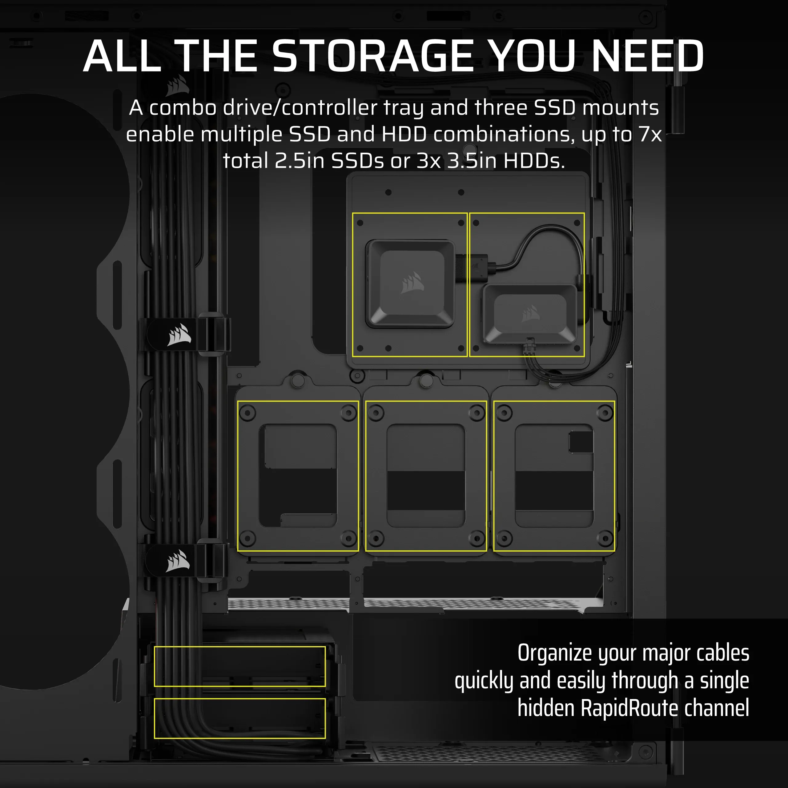 Corsair iCUE 5000T LX RGB Midi-Tower Case with window and RGB lighting, Black Corsair iCUE 5000T LX RGB Midi-Tower Case with window and RGB lighting, Black