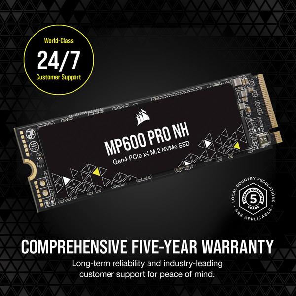 Corsair MP600 PRO NH 4 Tt, PCIe 4.0, M.2 -SSD-levy