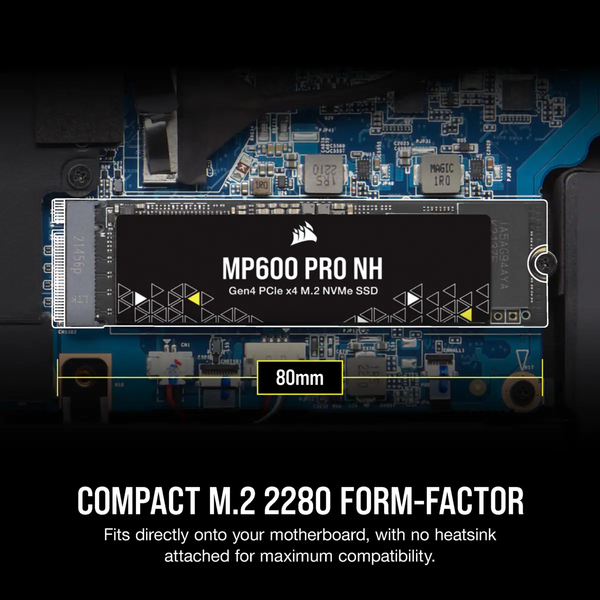 Corsair MP600 PRO NH 4 Tt, PCIe 4.0, M.2 -SSD-levy