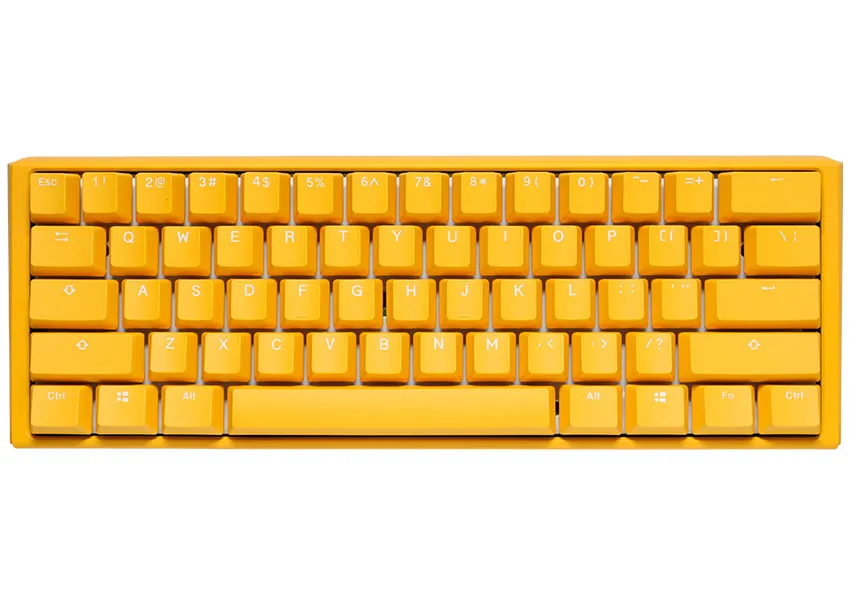 Ducky One 3 Yellow Ducky Mini 60% Cherry Brown -pelin&auml;pp&auml;imist&ouml;