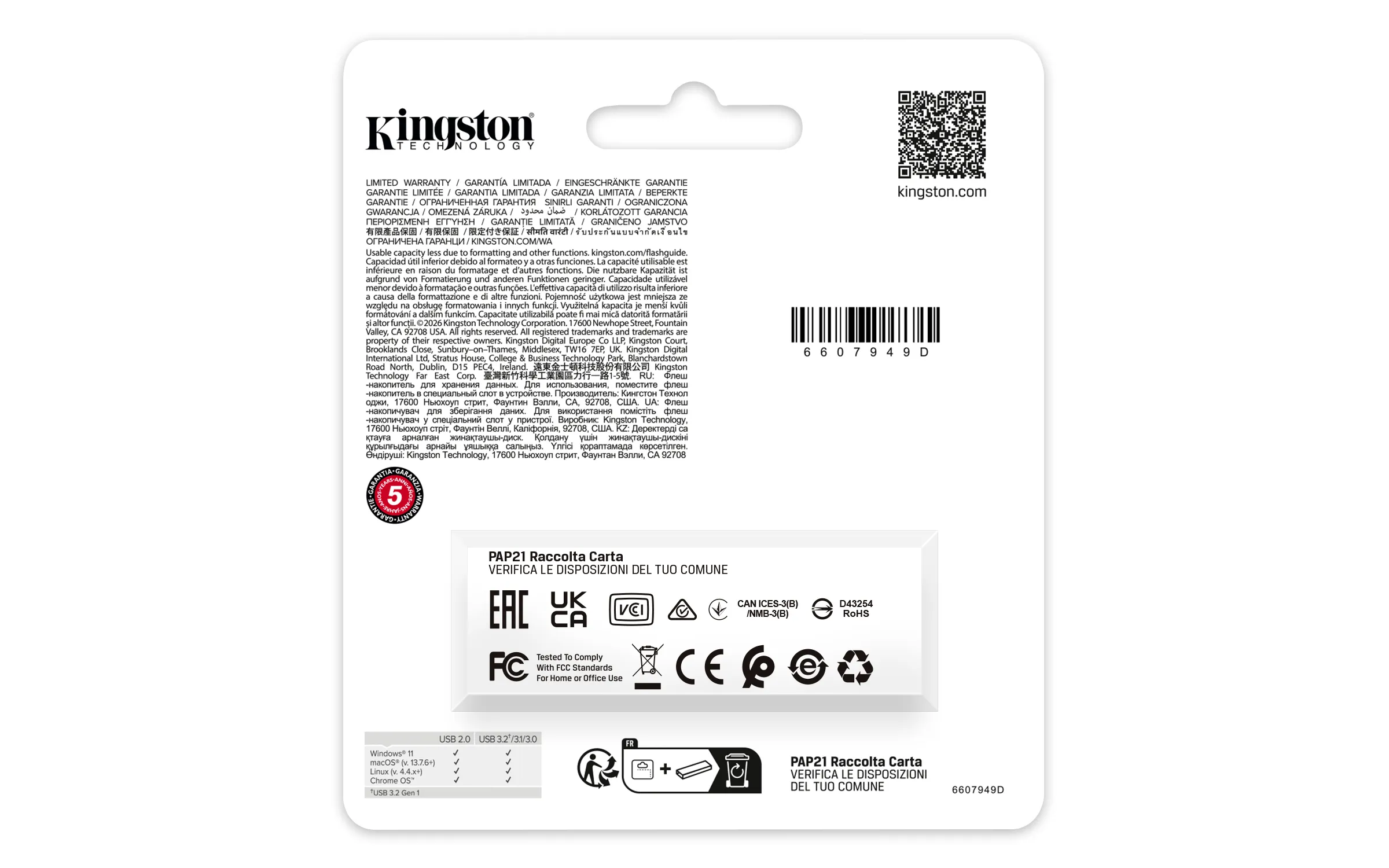 Kingston DataTraveler Exodia S USB 3.2 Gen 1 64 GB USB-minne, svart