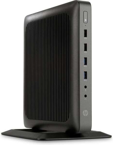 HP Flexible Thin Client t620 - Thin client - torni - 1 x GX-217GA 1.65 GHz - RAM 4 Gt - SSD 8 Gt - Radeon HD 8280E - GigE - HP ThinPro GT 32-bit - monitori: ei