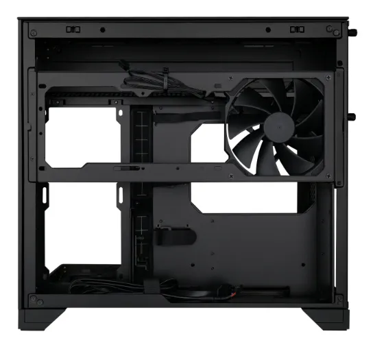 Lian Li O11 Vision-M micro-ATX chassi med f&ouml;nster, svart