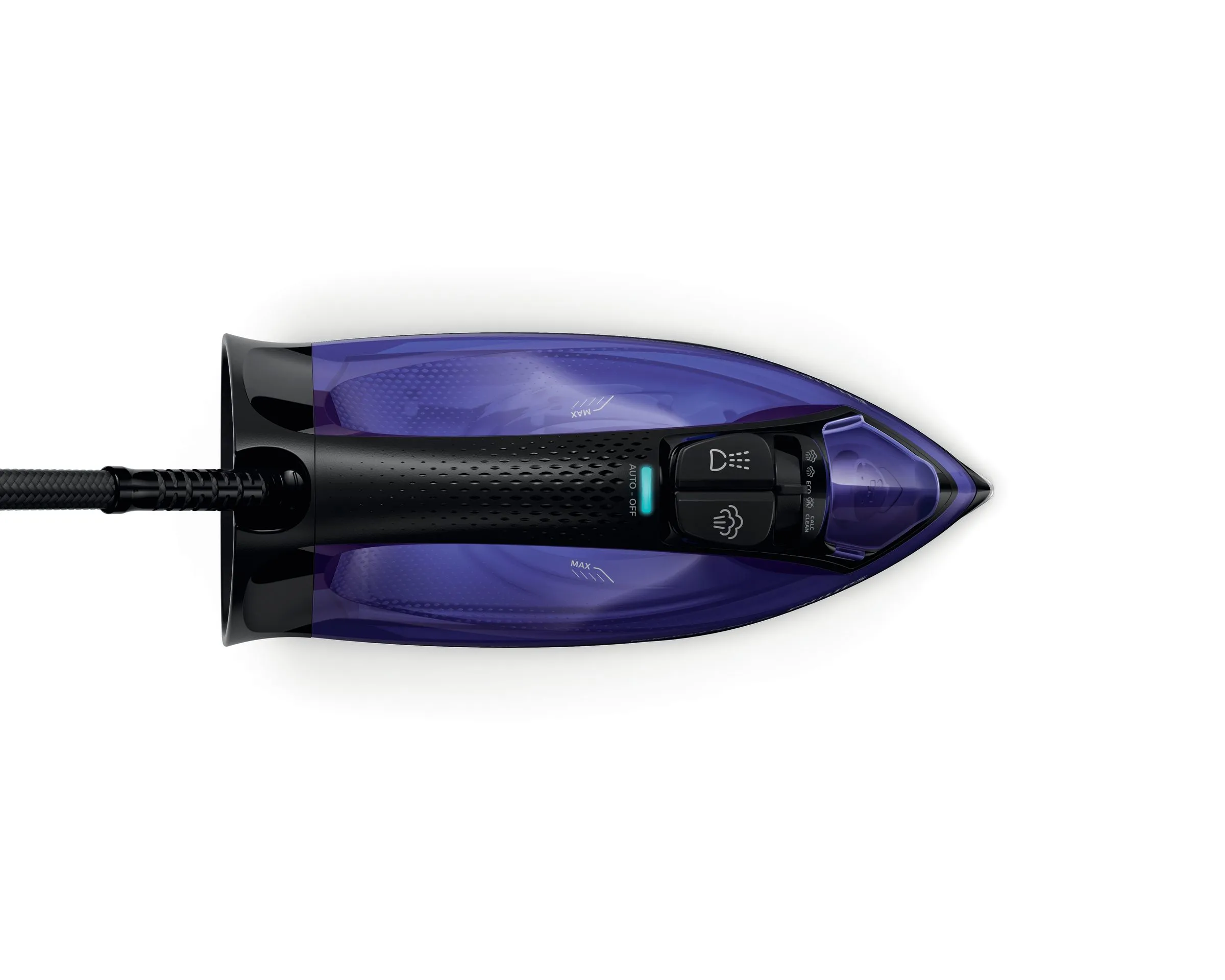 Philips PerfectCare GC3925/30 Steam Iron, 2500W, 0.3L, Black/Purple