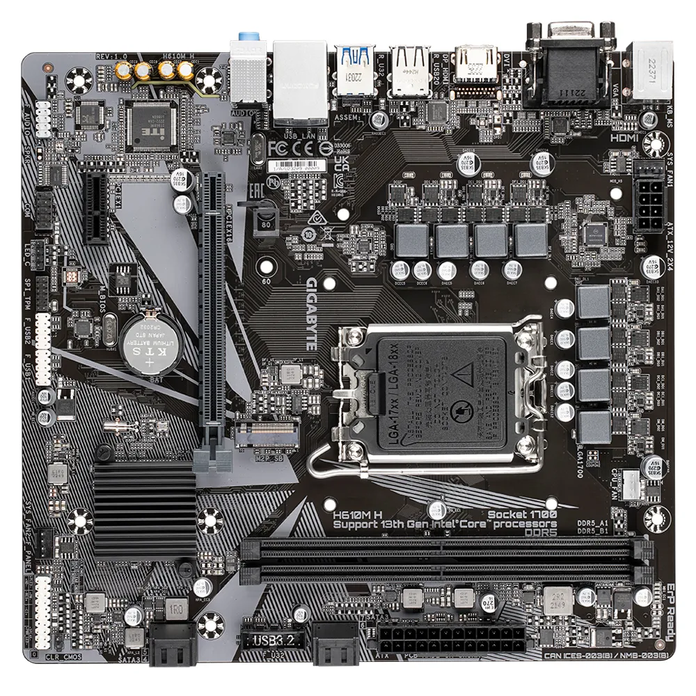Gigabyte H610M H LGA1700 mATX - motherboard