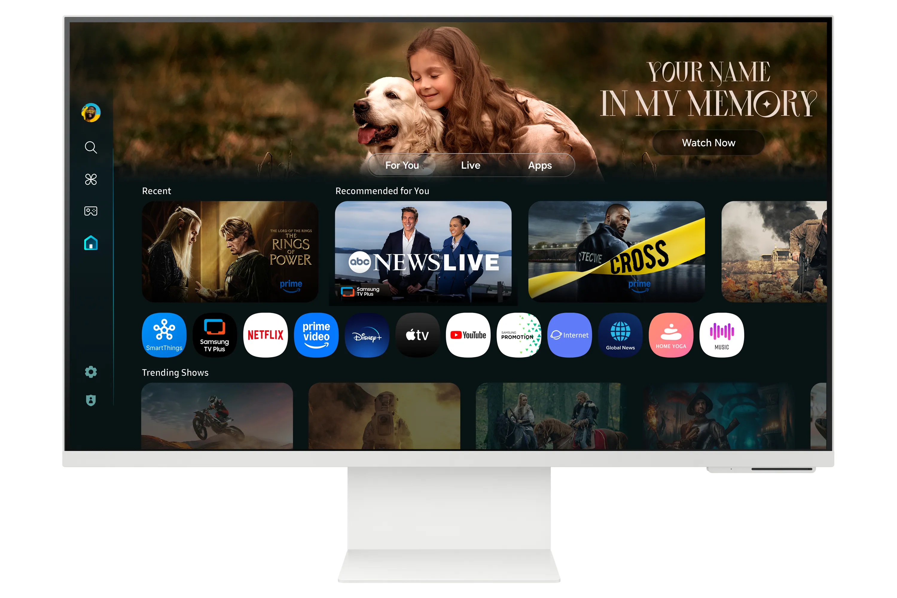 Samsung Smart Monitor M80F 32&quot; 4K UHD, VA sk&auml;rm med USB-C hub