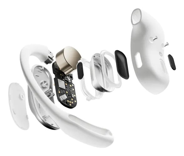 Shokz OpenFit Air -langattomat nappikuulokkeet, valkoinen
