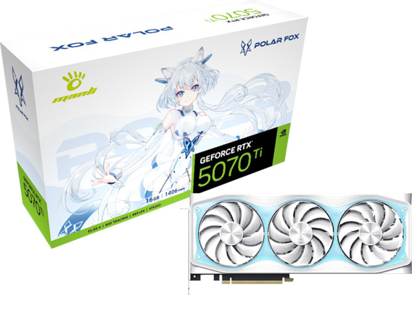 Manli GeForce RTX 5070 Ti Polar Fox OC 16GB Graphics Card
