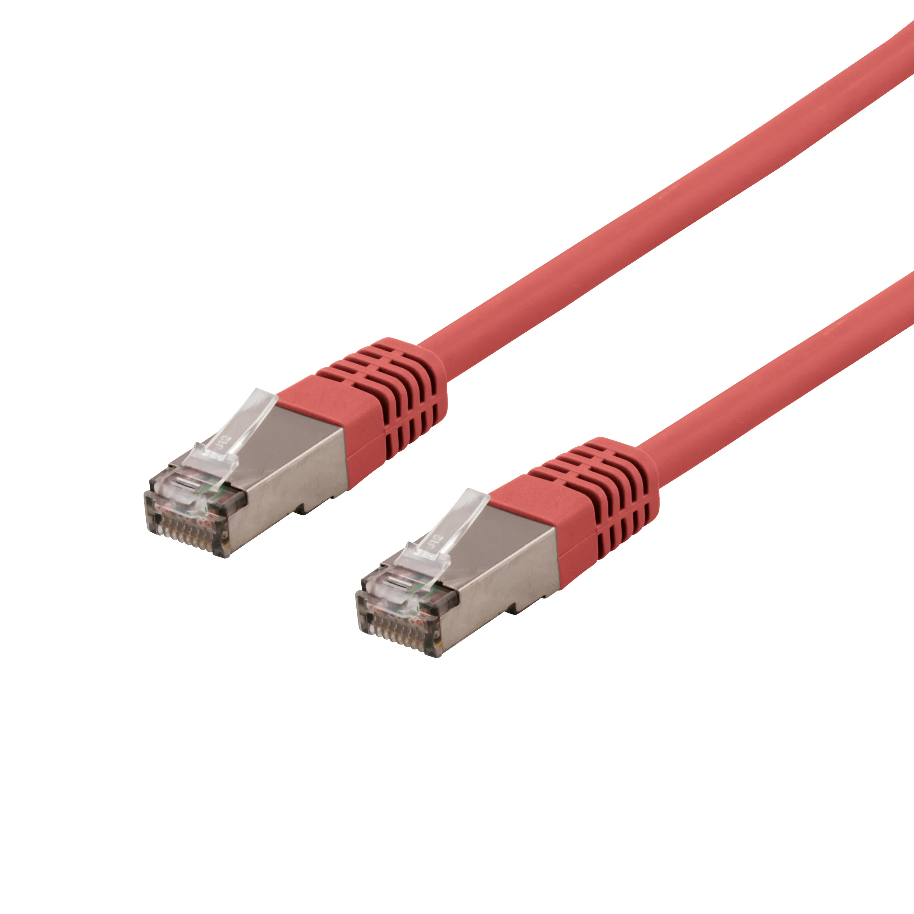 Deltaco Cat6 S/FTP LSZH RJ45 2m n&auml;tverkskabel, r&ouml;d