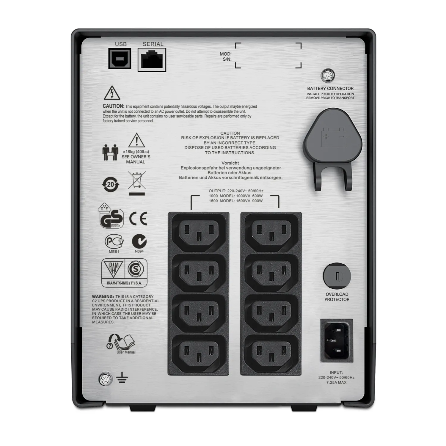 APC Smart-UPS C 1000VA LCD 230V