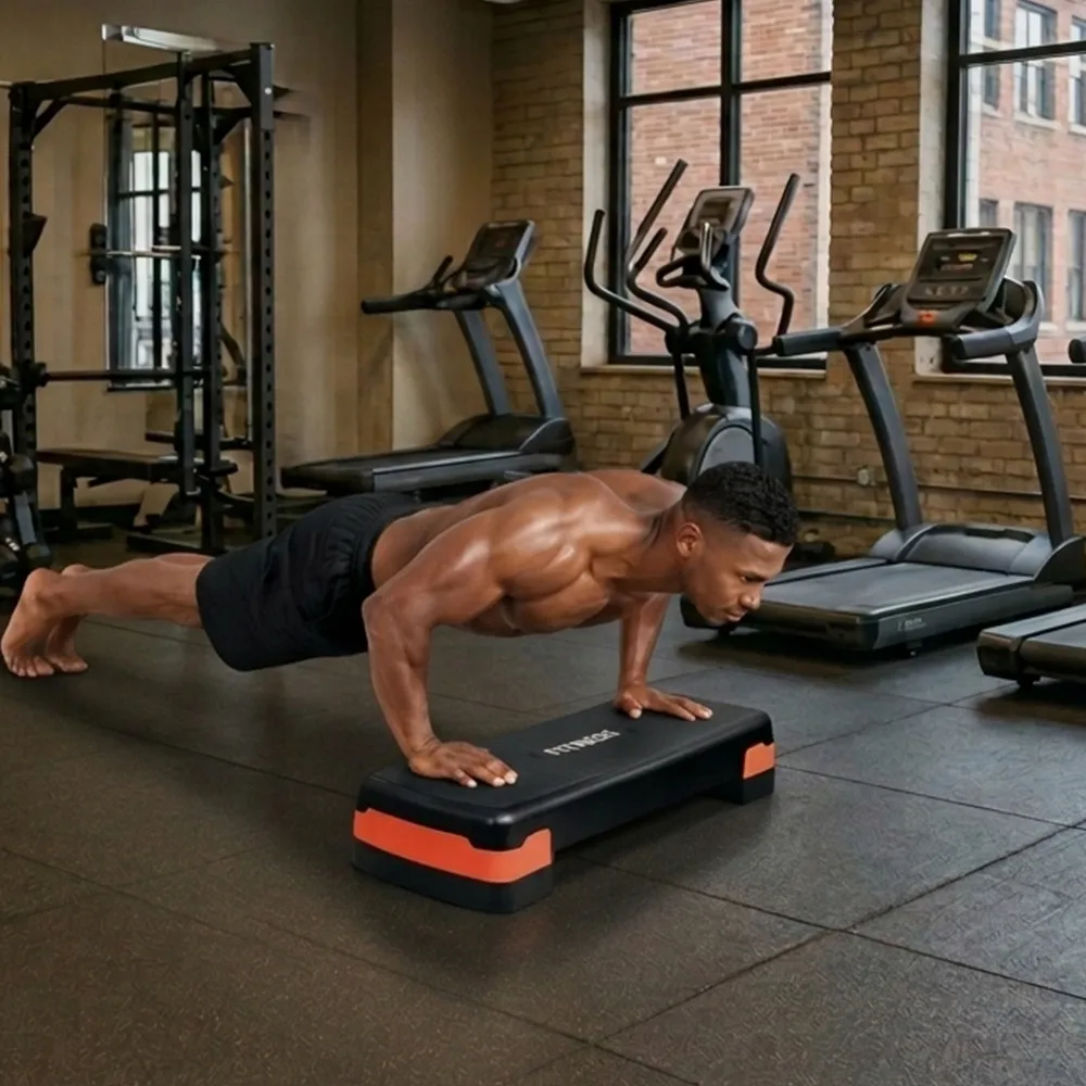 FITPADDY STEPPER01 Aerobic Step-plattform Svart/Orange