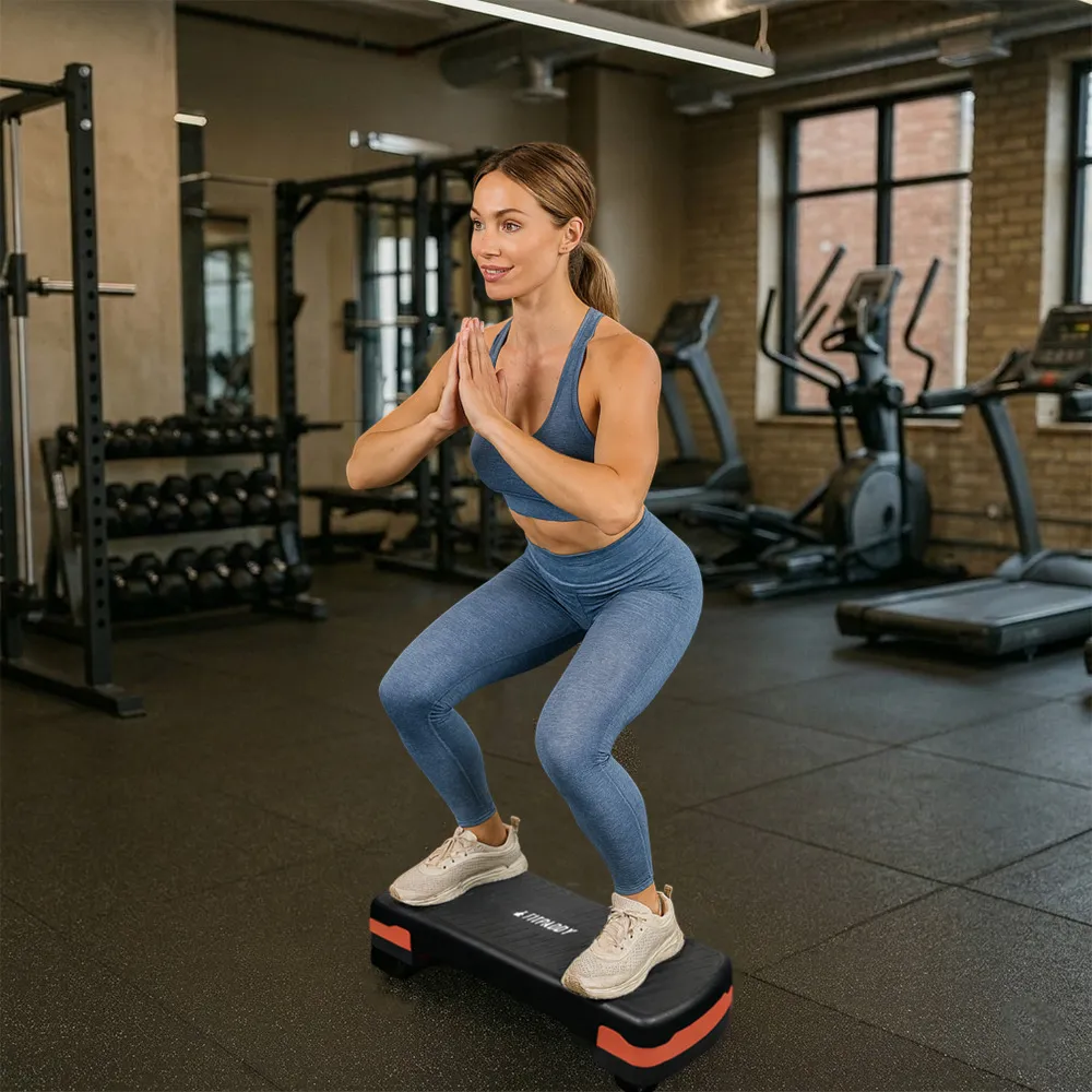 FITPADDY STEPPER01 Aerobic Step-plattform Svart/Orange