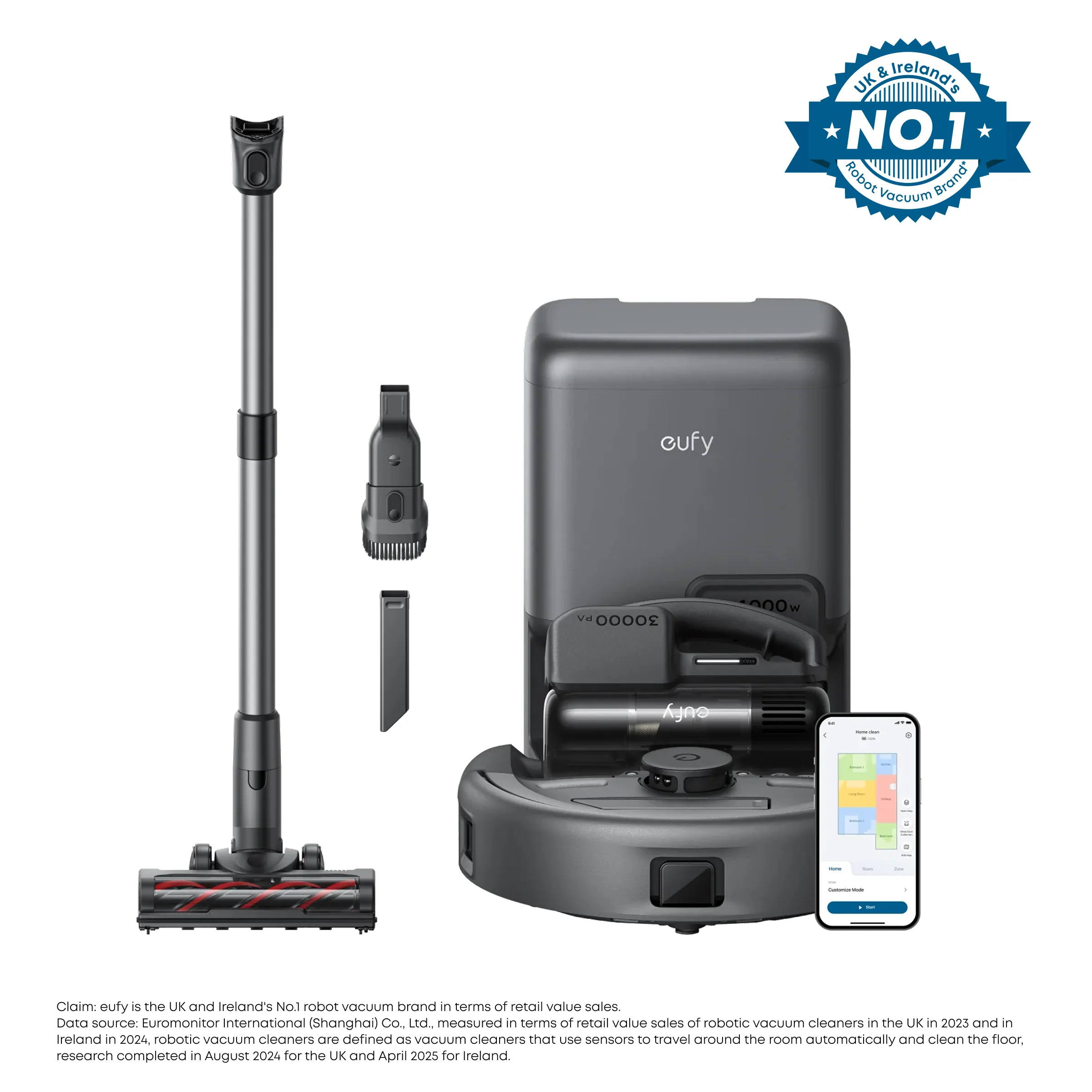Anker Eufy Robot Vacuum Cleaner 3-in-1 E 20 Black