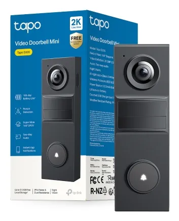 TP-Link Tapo D205 2K Battery Video Doorbell Mini