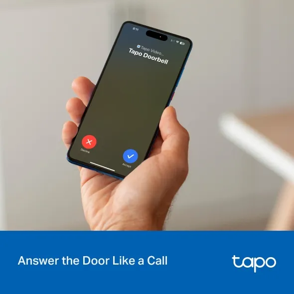 TP-Link Tapo D205 2K Battery Video Doorbell Mini