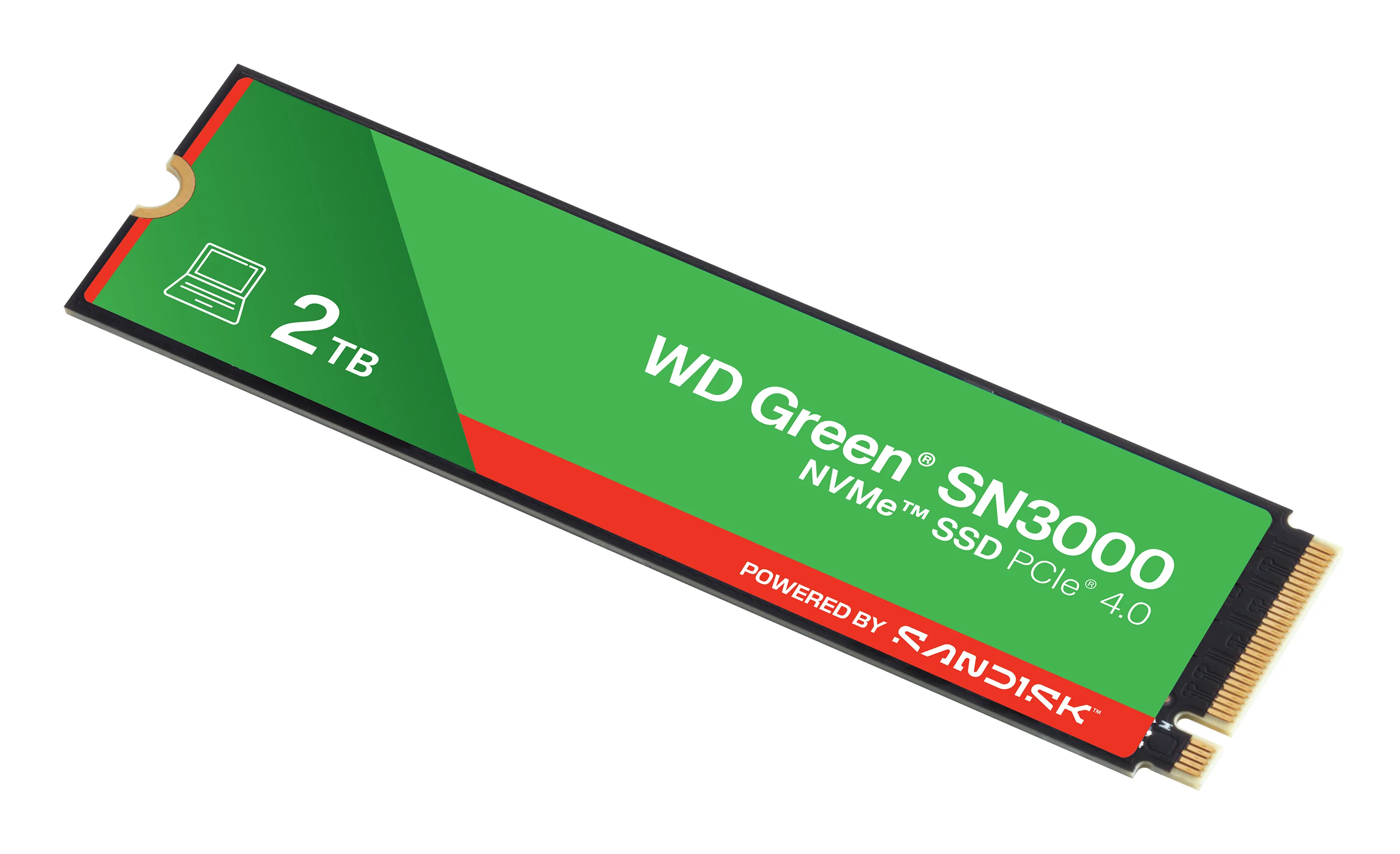 WD Green SN3000 2 Tt M.2 PCIe 4.0 NVMe -SSD-levy