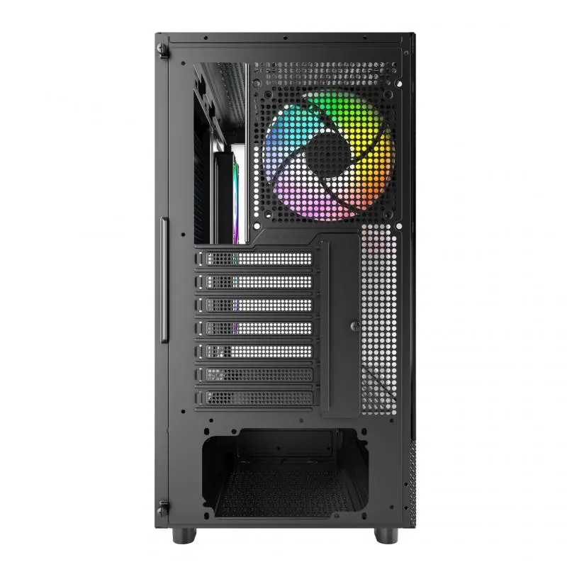 Montech XR TG, 3x120 ARGB PWM -miditornikotelo ikkunalla, musta