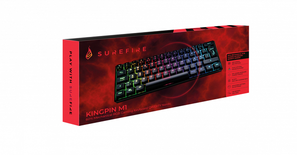 Surefire KingPin M1  - gaming tangentbord, Svart