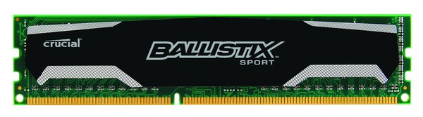 Crucial 16GB (2x8GB) Ballistix Sport, DDR3 1600MT/s CL9 - Green